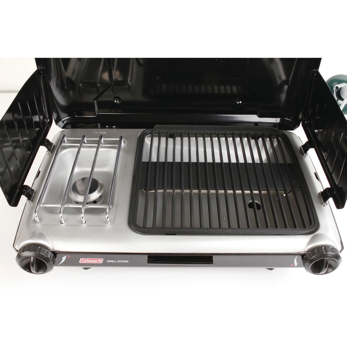 2 Burner Grill Stove Combo Black B1006
