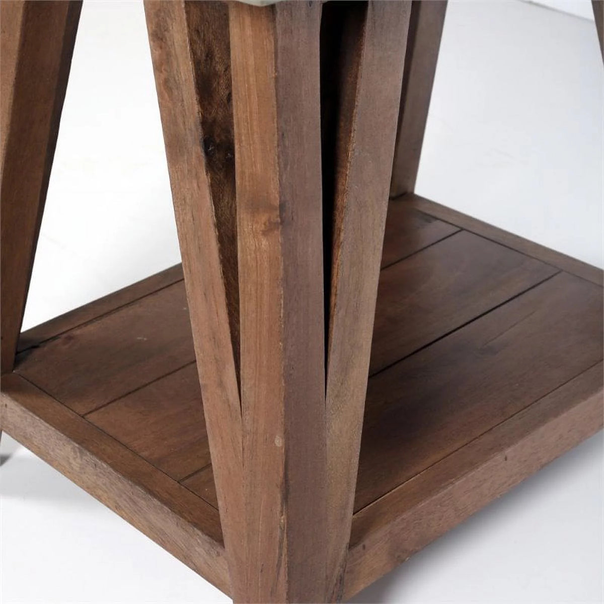 22" Wood Concrete End Table Set of 2 O51810