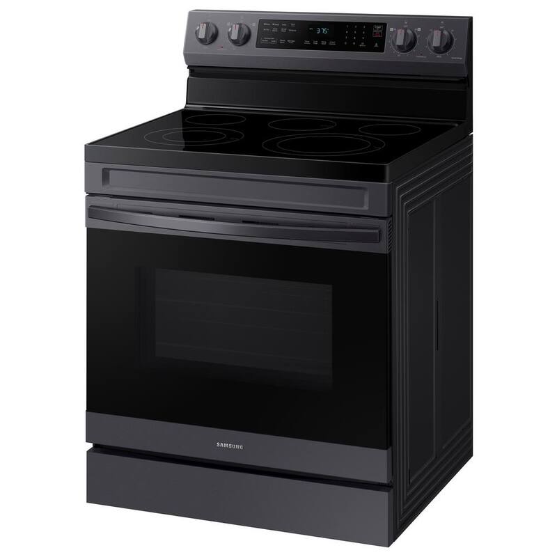6.3 cu. ft. Wi-Fi Convection Electric Range with AirFry in Black Stainless Steel B58271