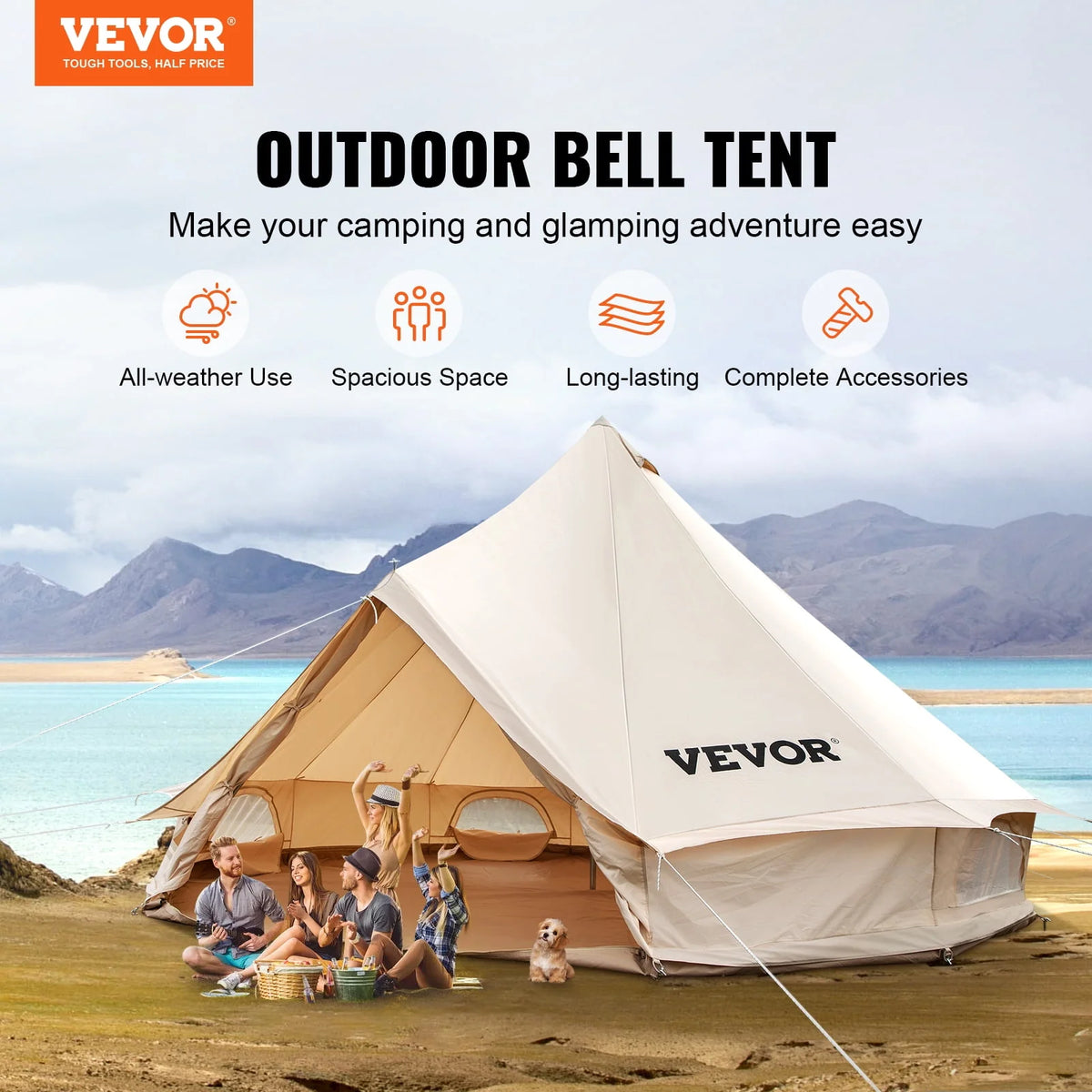 Cotton Canvas Waterproof Bell Tent S2475