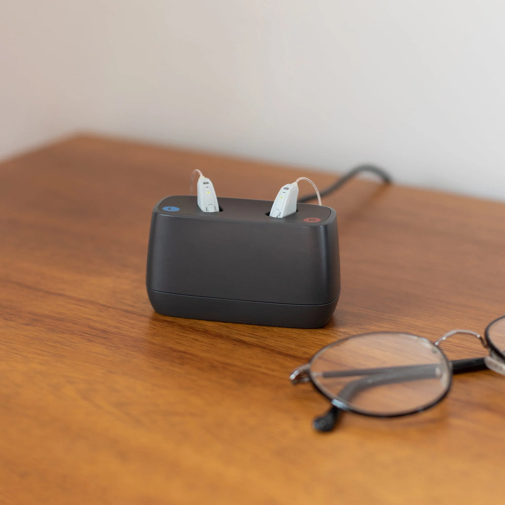 Beige Rechargeable Behind-the-Ear Hearing Aids B2694