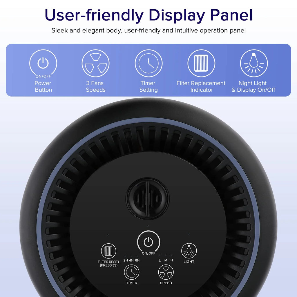 Black H13 True HEPA Air Purifier L78218