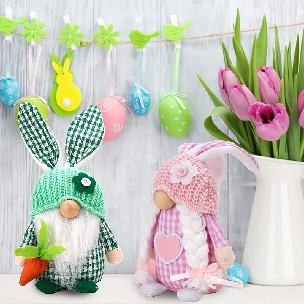 2 Pack Plush Gnome Decorations R9510