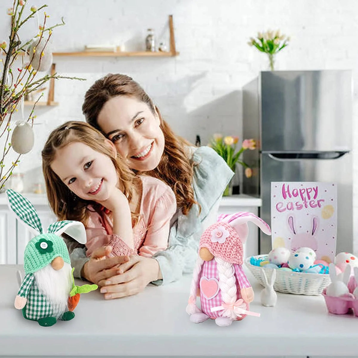 2 Pack Plush Gnome Decorations R9510