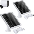 2PACK Silver Solar Panel for Outdoor Security Camera O40821