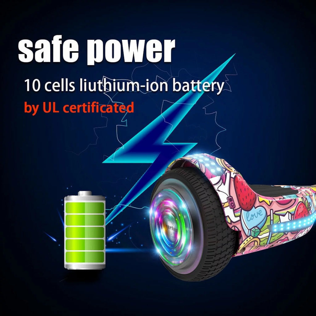 6.5 Bluetooth Speaker LED Light Self Balancing Electric Scooter V10183