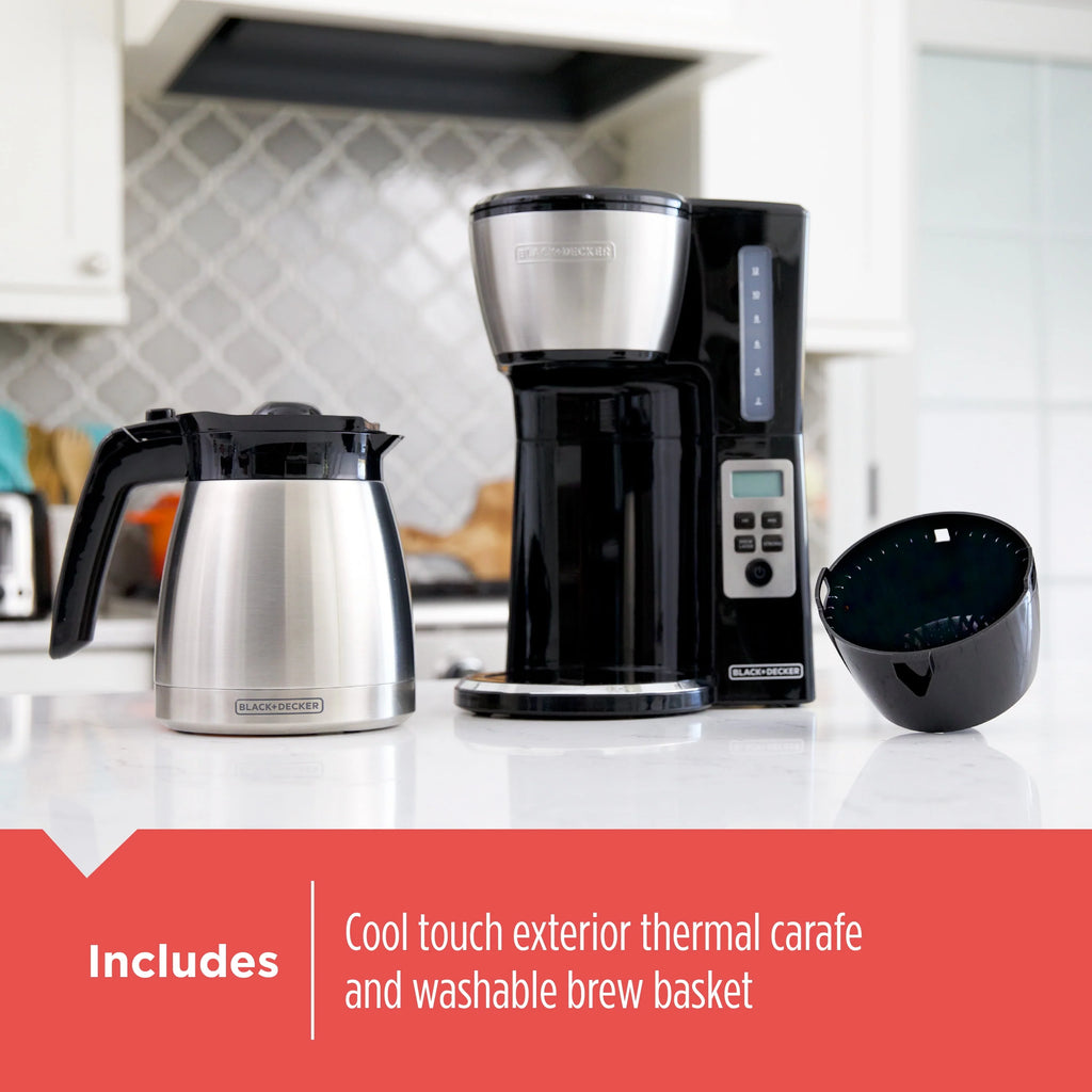 Black 12 Cup Drip Coffee Maker X89807