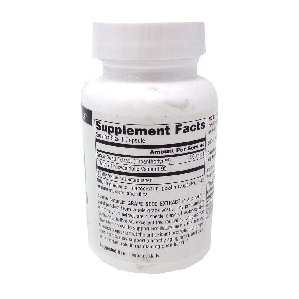 Grape Seed Extract 200mg 60 Capsules I21683