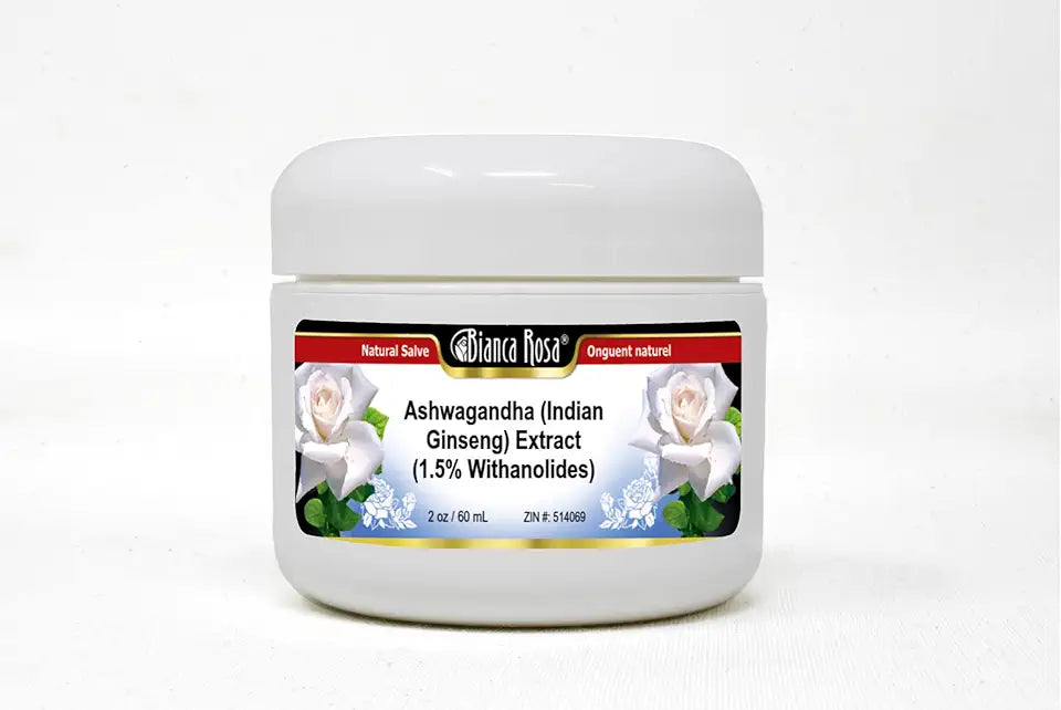 Ashwagandha Extract 1.5% Withanolides Salve Ointment 2 oz W64602
