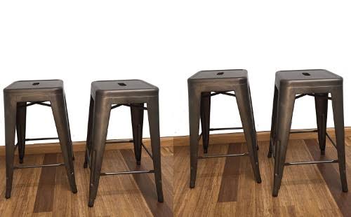 30-Inch Industrial Metal Bar Stool R407412