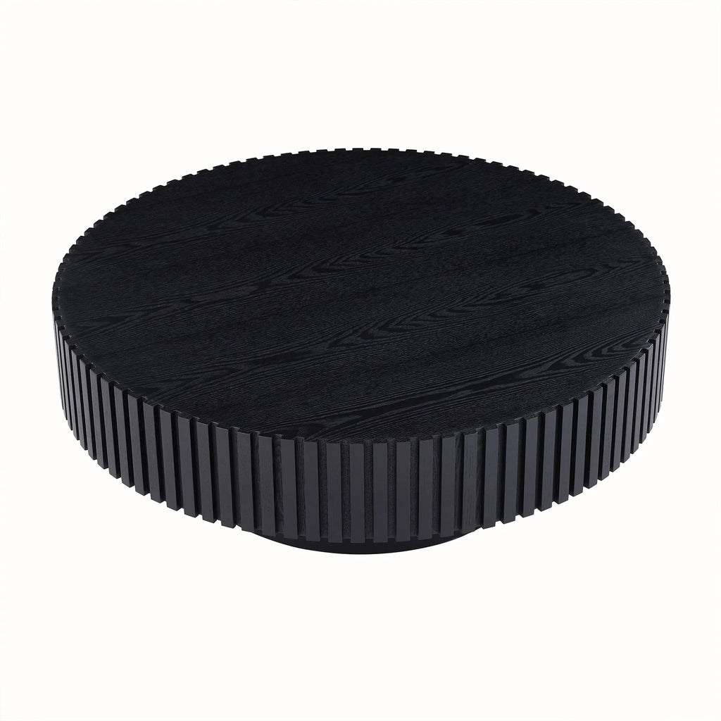 Black MDF Round Coffee Table M43614