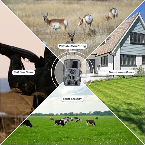 60MP WiFi Night Vision Motion Activated IP66 Waterproof Trail Camera S4550