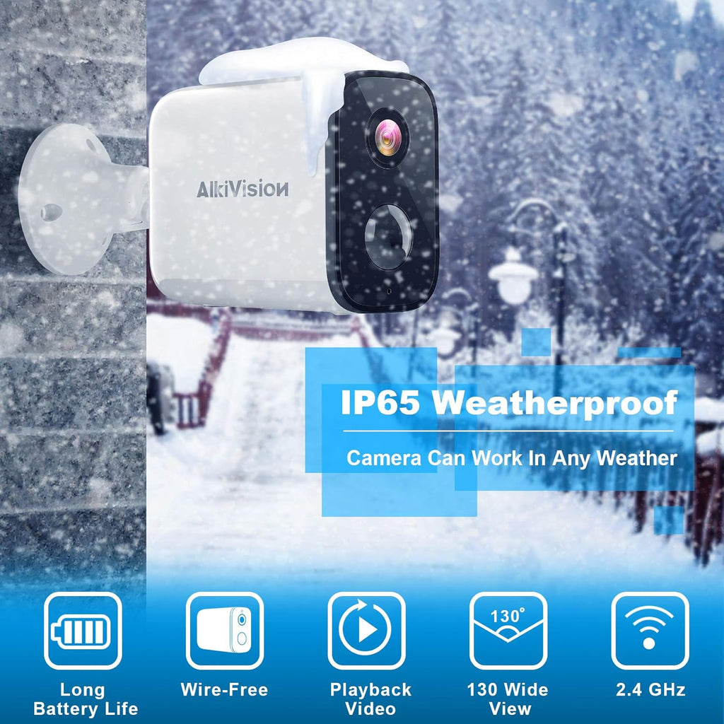 Wireless 1080P WiFi Outdoor Security Camera with Night Vision and Motion Detection K8535