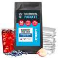 Blueberry Hibiscus Herbal Loose Leaf Iced Tea, 10 Cold Brew Packets O62429