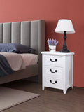 White Wood Nightstand Z925768