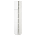 White High Cabinet with Shelves and 2 Doors E9336