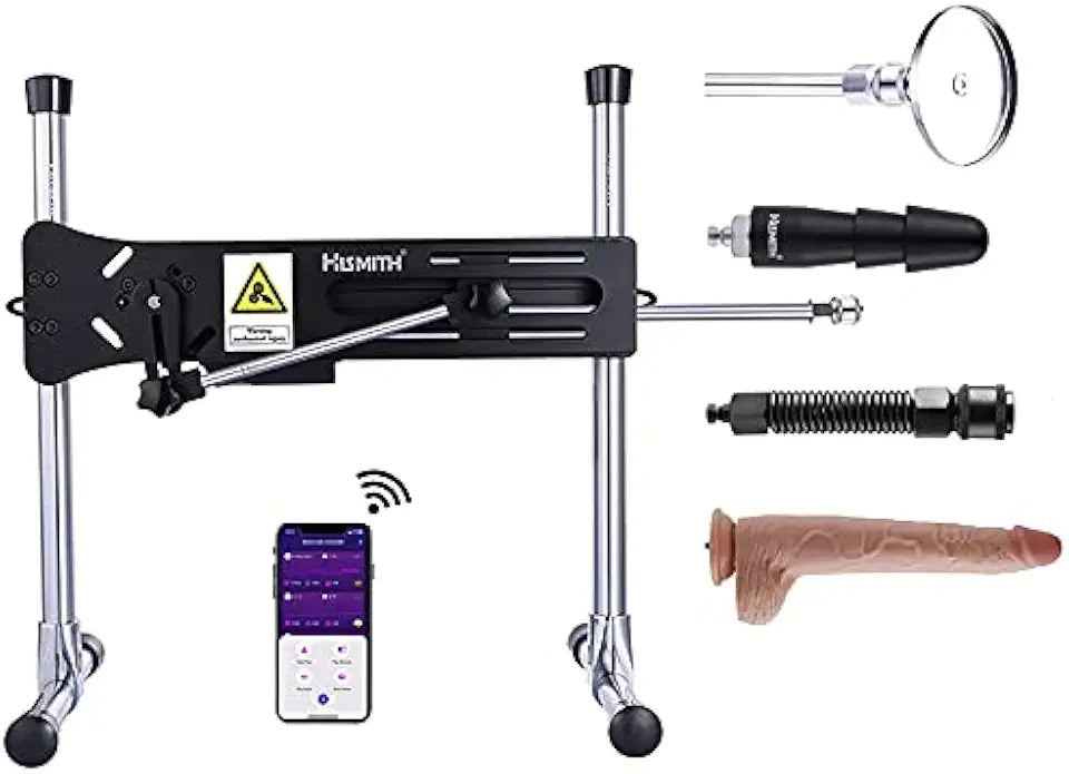 APP Controlled Vibrator with Adapter and Silicone Dildo S363115