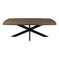 Solid Wood Dining Table with Cast Iron Legs C1747