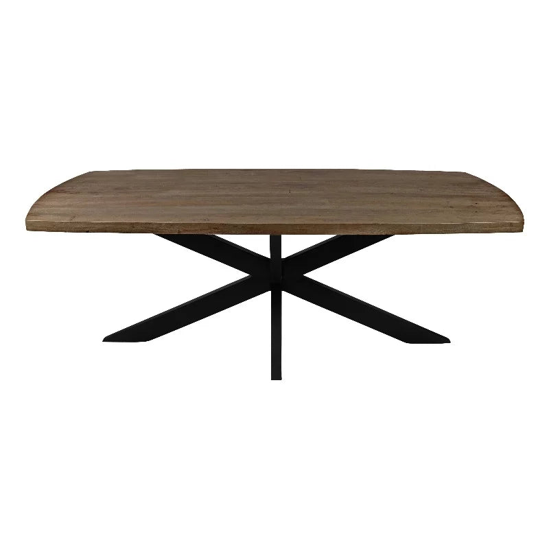 Solid Wood Dining Table with Cast Iron Legs C1747