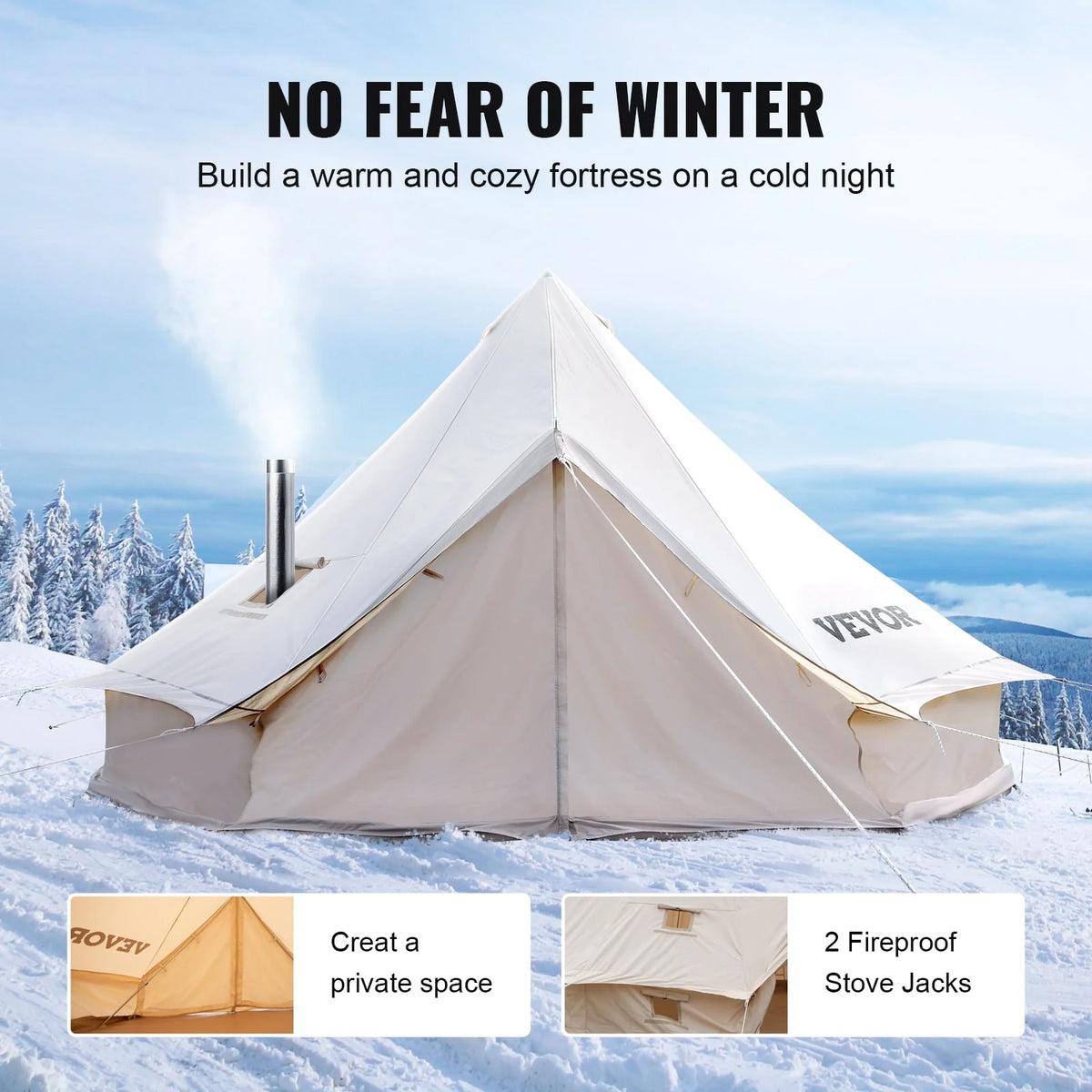 Cotton Canvas Waterproof Bell Tent S2475