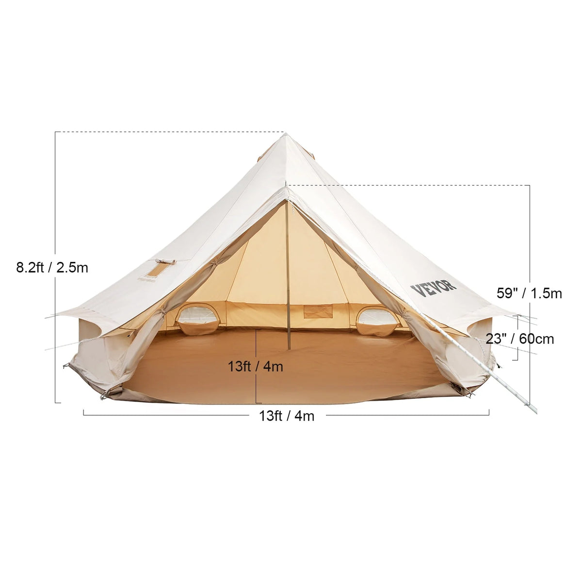 Cotton Canvas Waterproof Bell Tent S2475