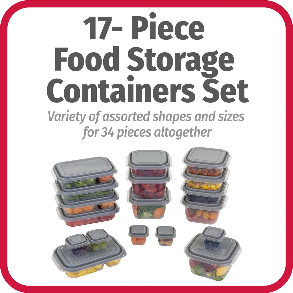 34-Piece Food Storage Container Set K17038