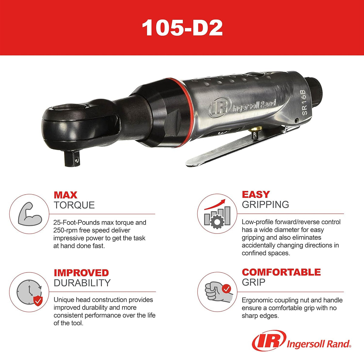 1/4" Extended Length Air Ratchet K9653