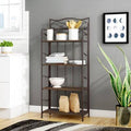 Antique Brown Steel Baker's Rack B842