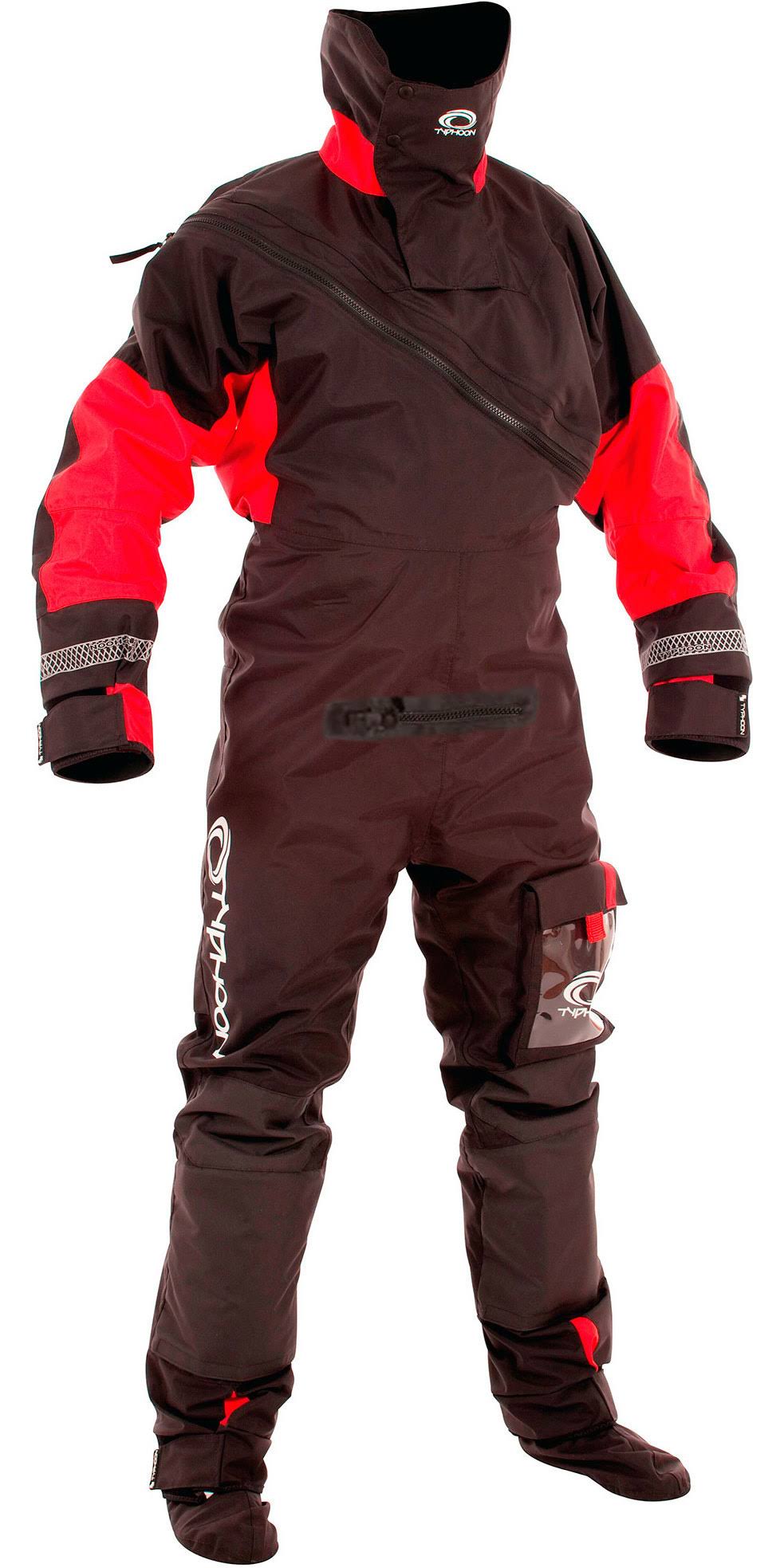 Black/Red Drysuit with Undersuit V1939