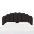 Black Velvet California King Headboard Z652064
