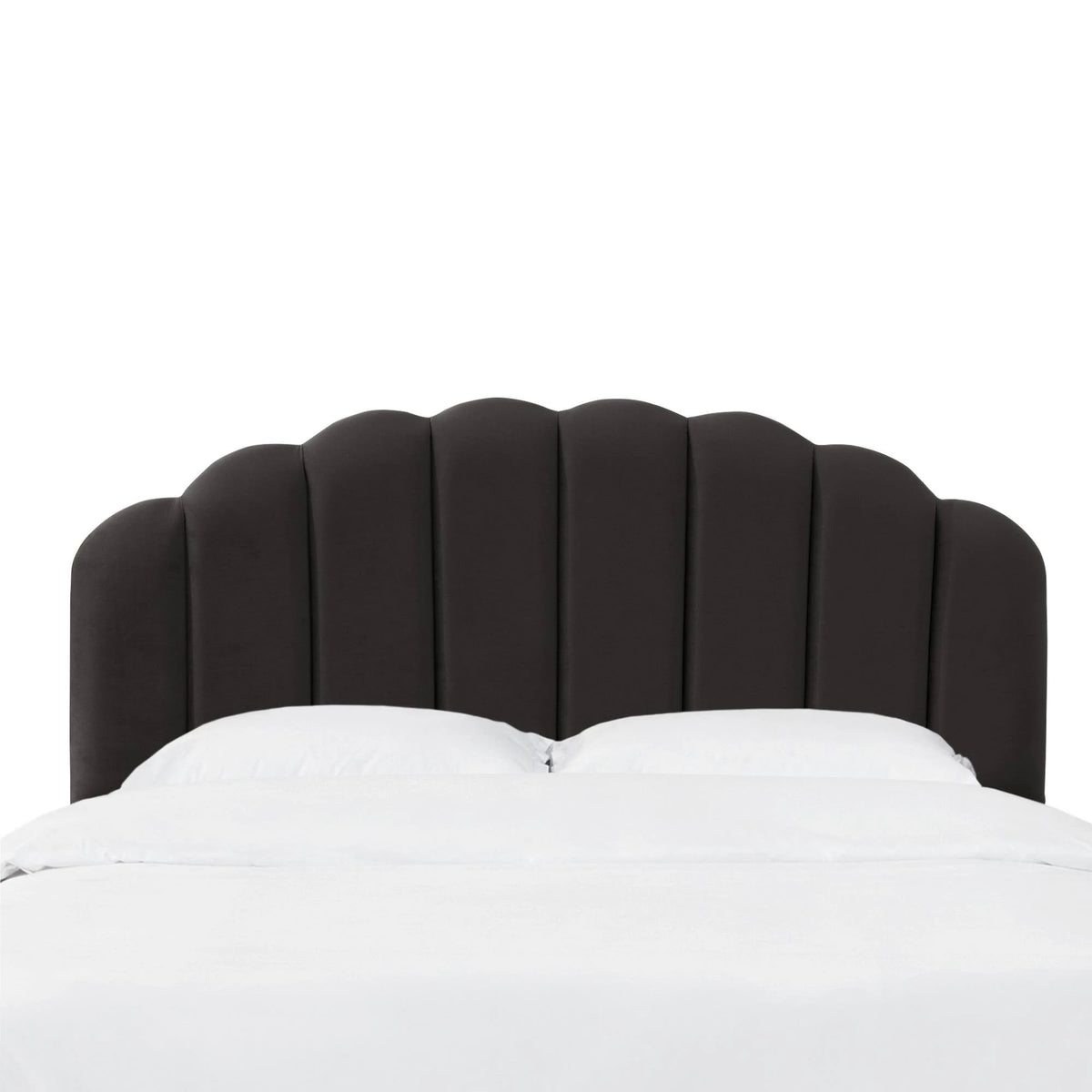 Black Velvet California King Headboard Z652064
