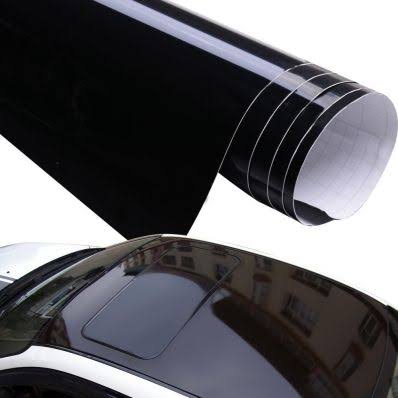 Shiny Black Car Wrap Vynil Film 152cm x 200cm J738568