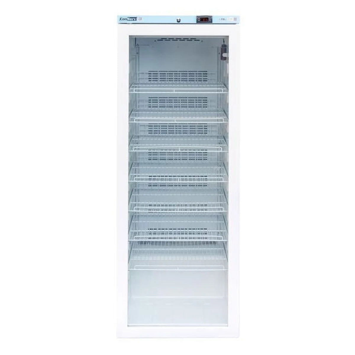 White 12.7 cu.ft. Commercial Refrigerator with Glass Door Y142