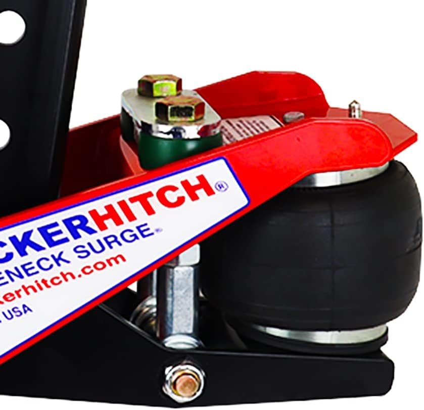 Gooseneck Air Hitch & Coupler, Round 4" Angled Pin 30K Coupler 9" Offset C2650