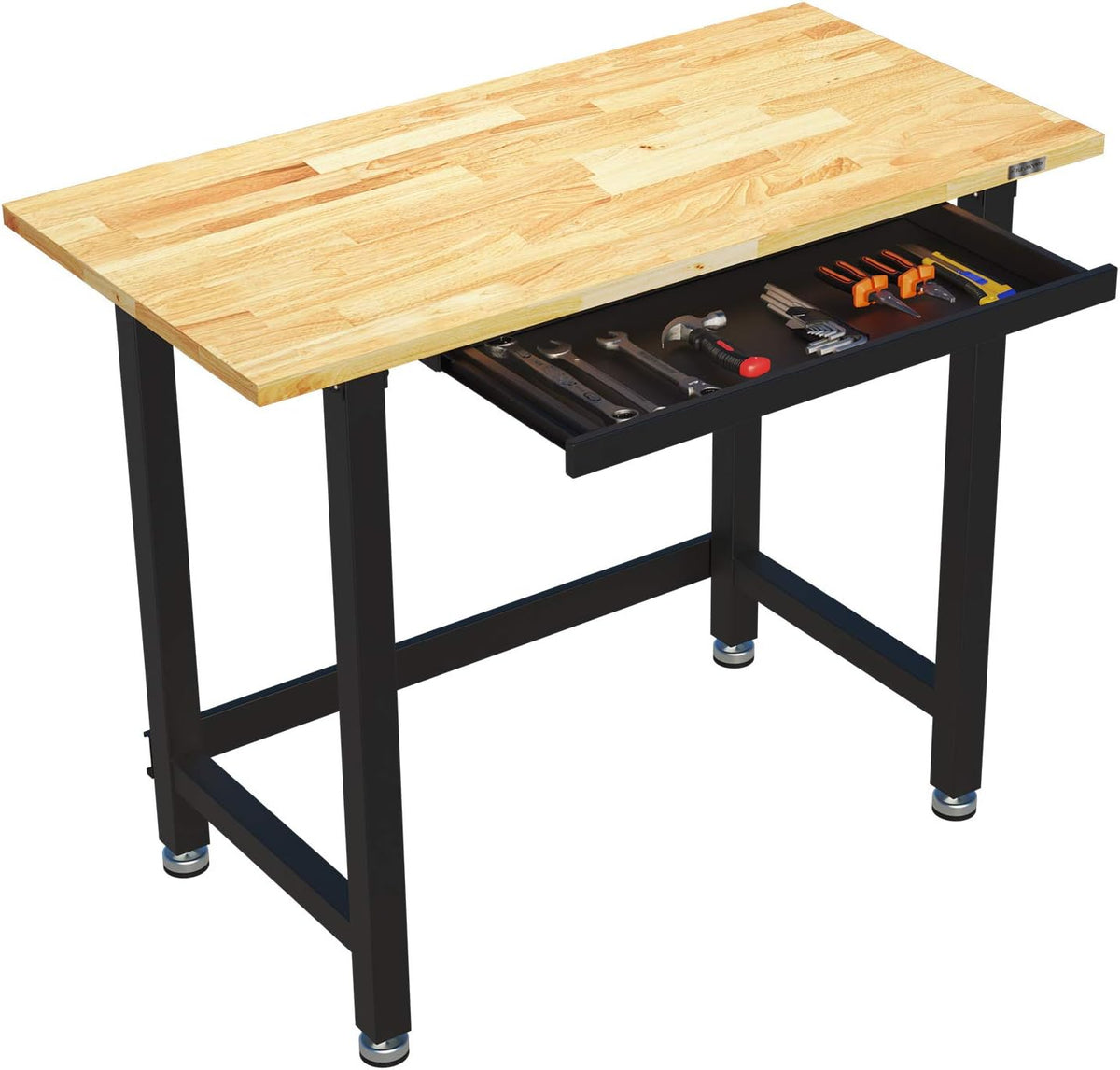 48 x 24 Rubber Wood Work Bench with Drawer P341
