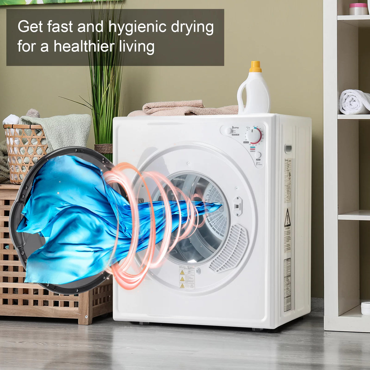 White 2.6 cu ft Compact Electric Dryer Q7305