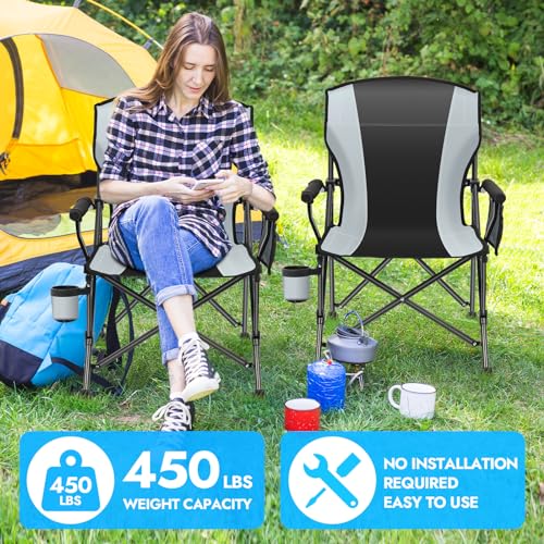 Oversized Folding Camping Chair 2 Pack S164