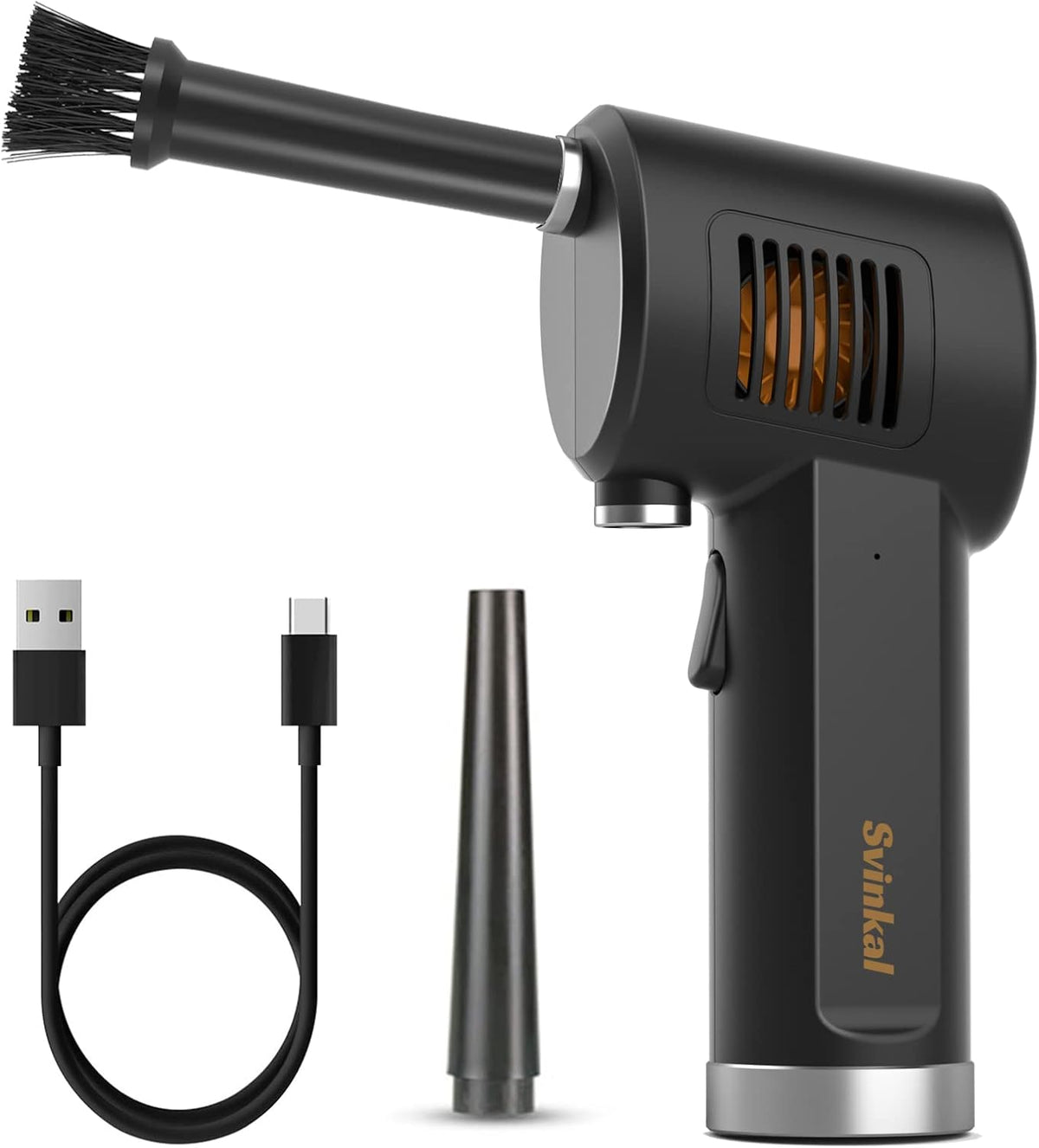 Compressed Air Duster, 33000 RPM Electric Air Duster, 6000mAh Rechargeable Battery, Air Blower Rechargeable, Pack of 2 F354643