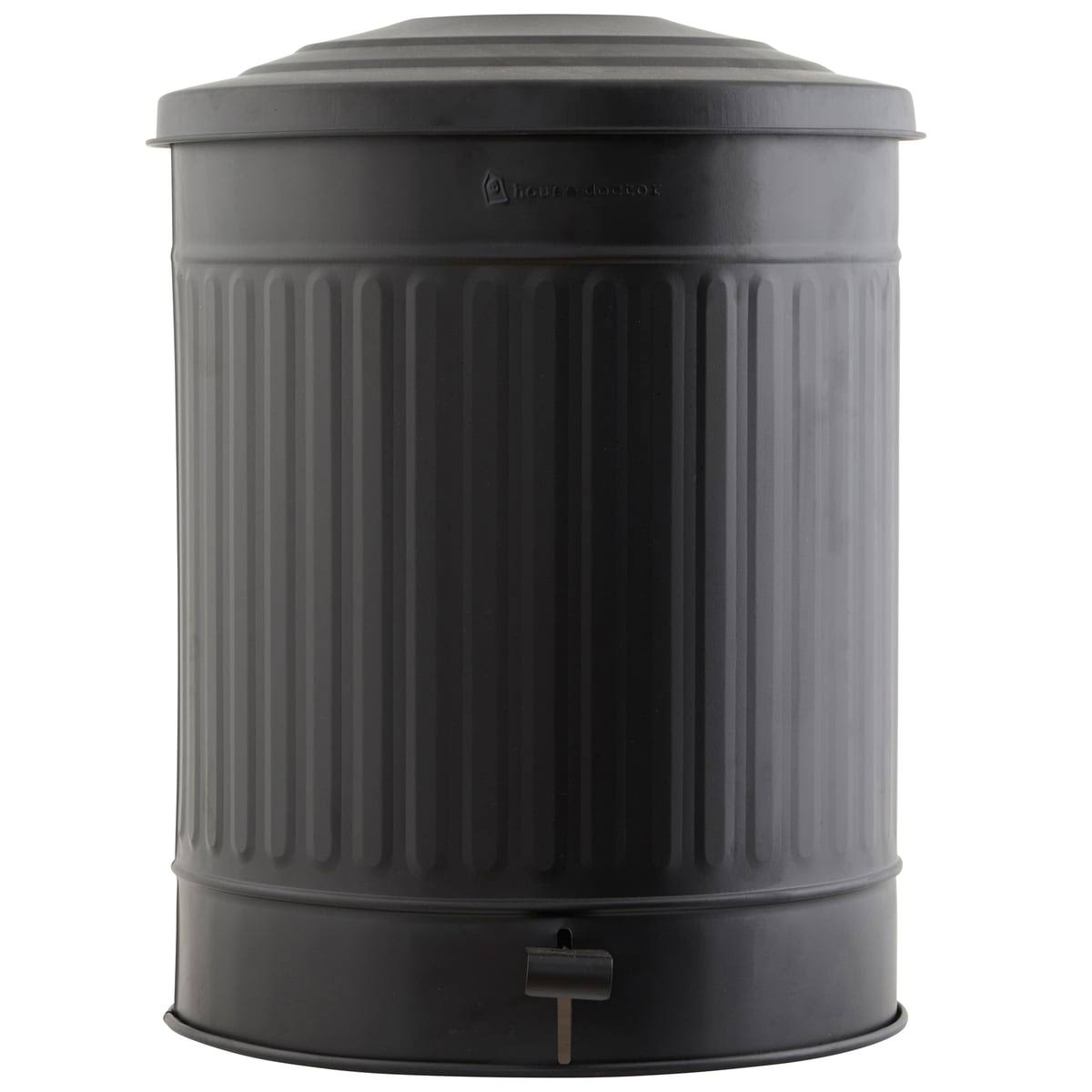 Matt Black Garbage Can T4619