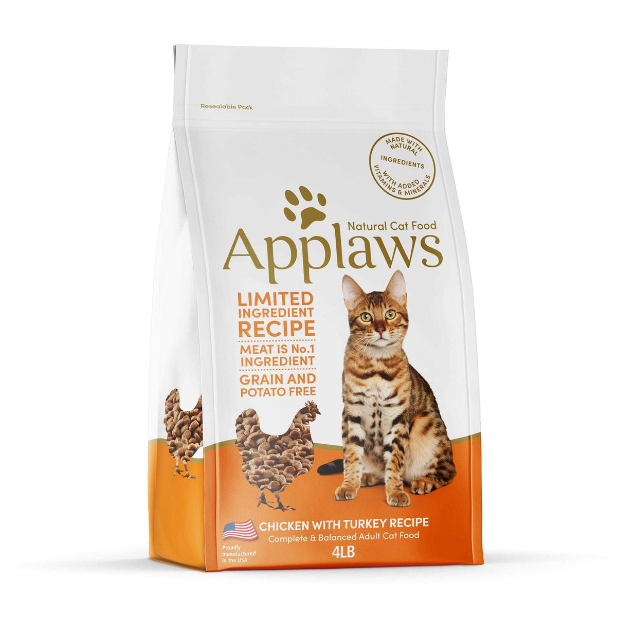 Grain Free Chicken Turkey Dry Cat Food B528954