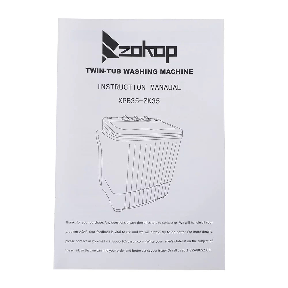 Portable Compact Semi-automatic Washing Machine U936