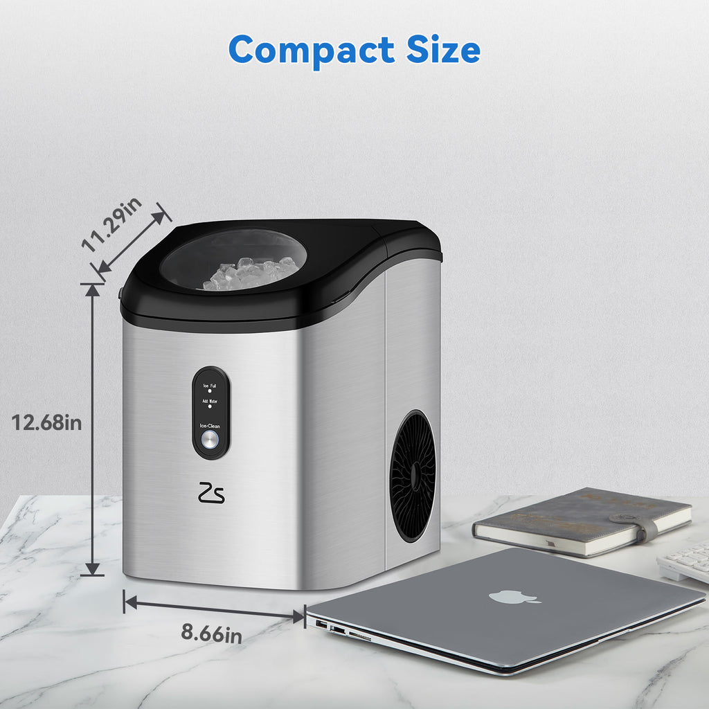 Portable Countertop Ice Maker with Ice Scoop and Basket B227111