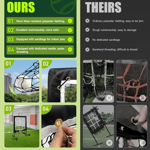 9 Hole Pitching Net with Strike Zone B816591