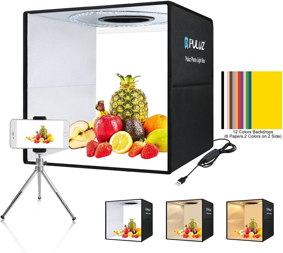 16"x16" Photo Studio Light Box with Lights Pack of 2 G1888