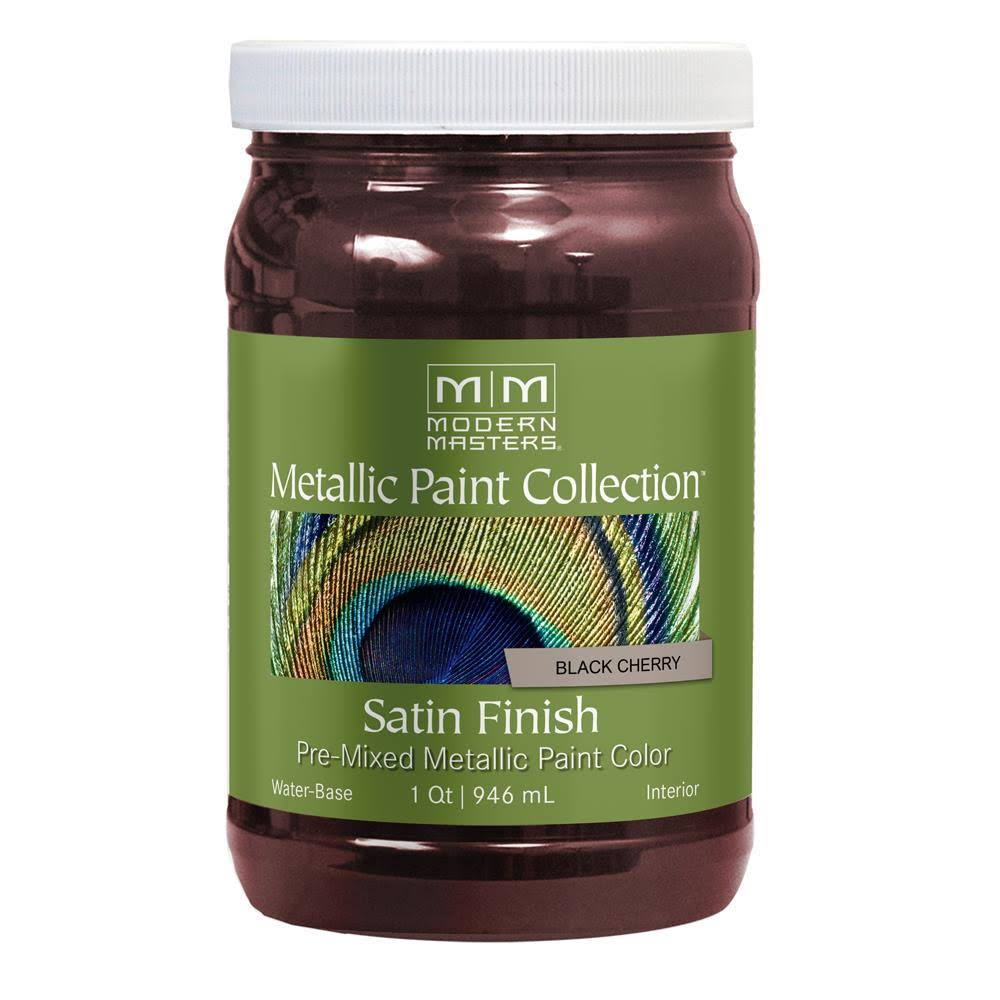 Satin Black Cherry Metallic Paint, 32 oz. (4 Pack) M38669