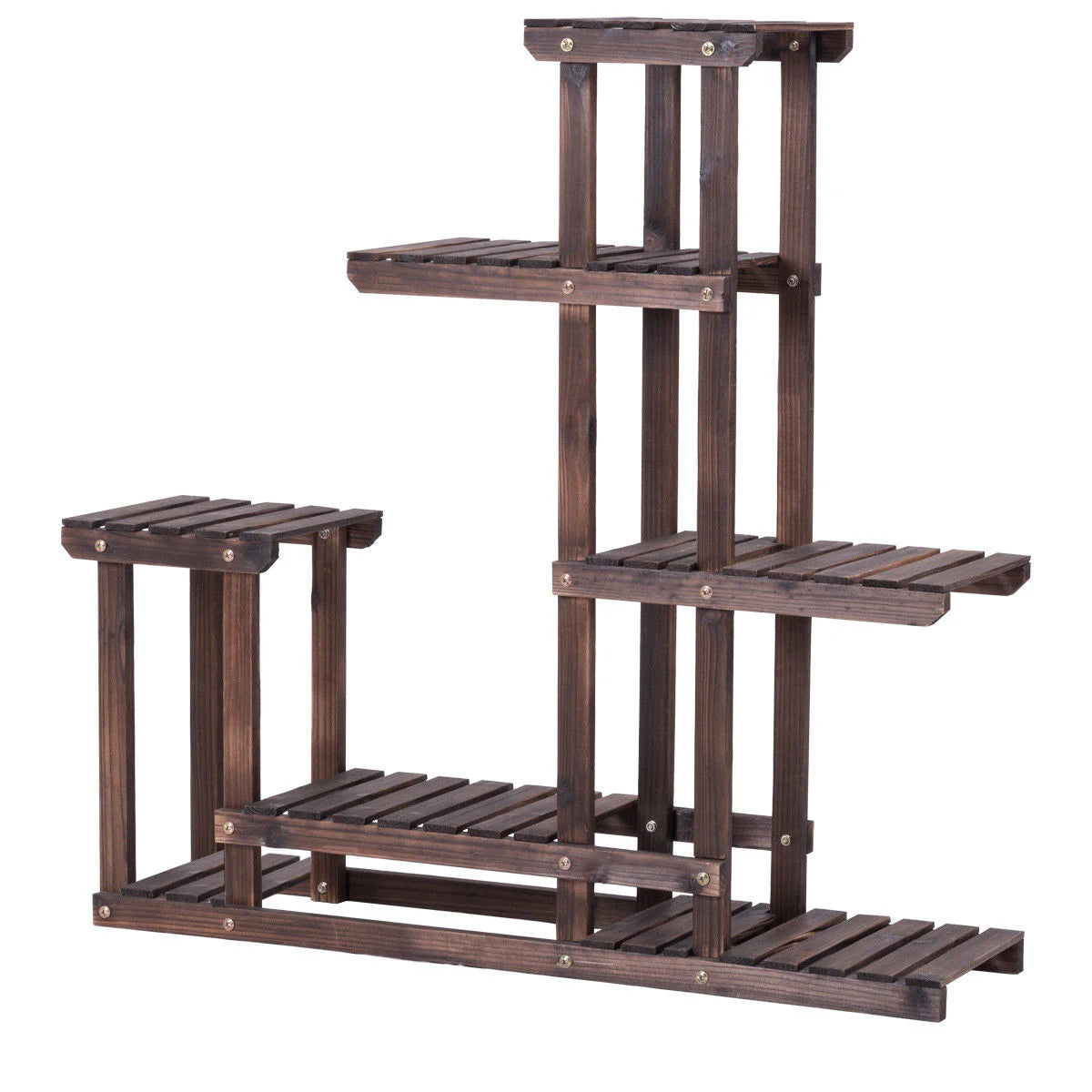 Wooden Plant Stand 6 Shelf T1146