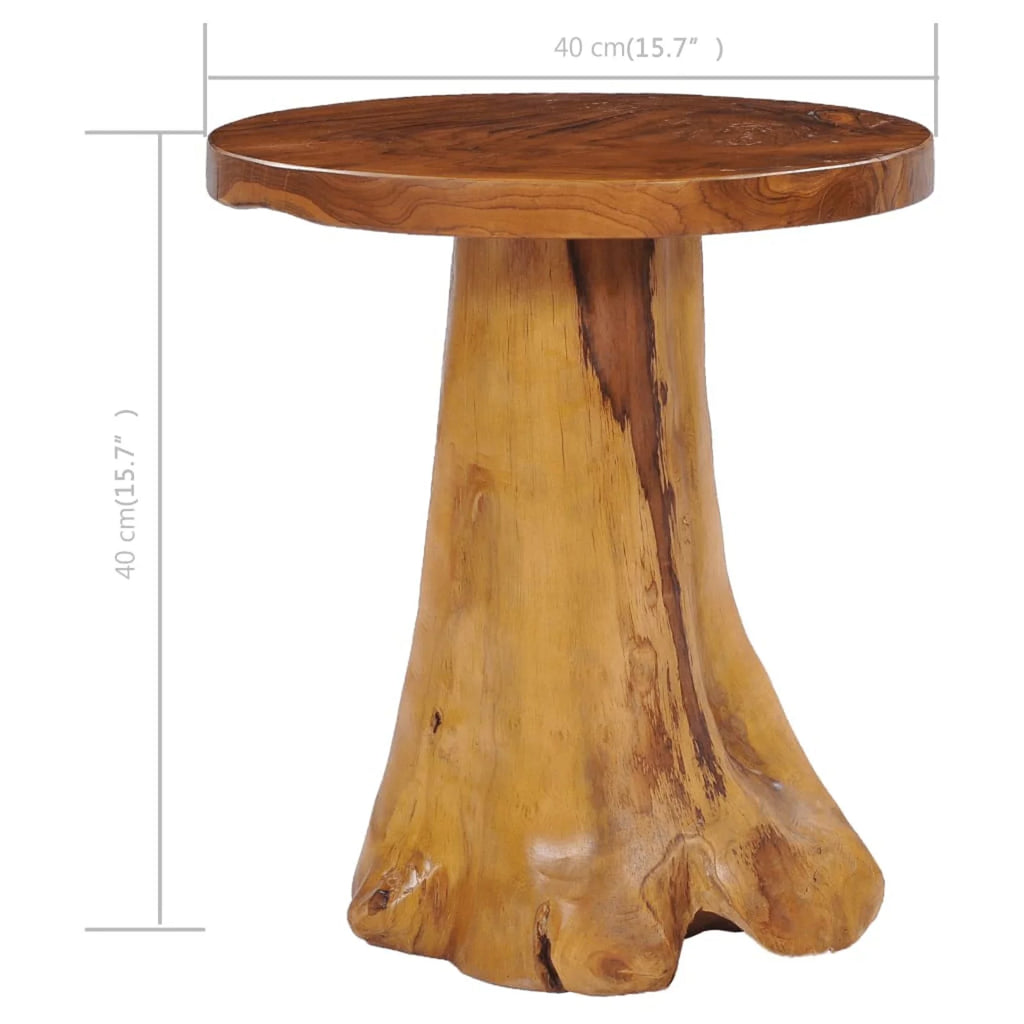15.7"x15.7" Solid Teak Wood Coffee Table Y6861