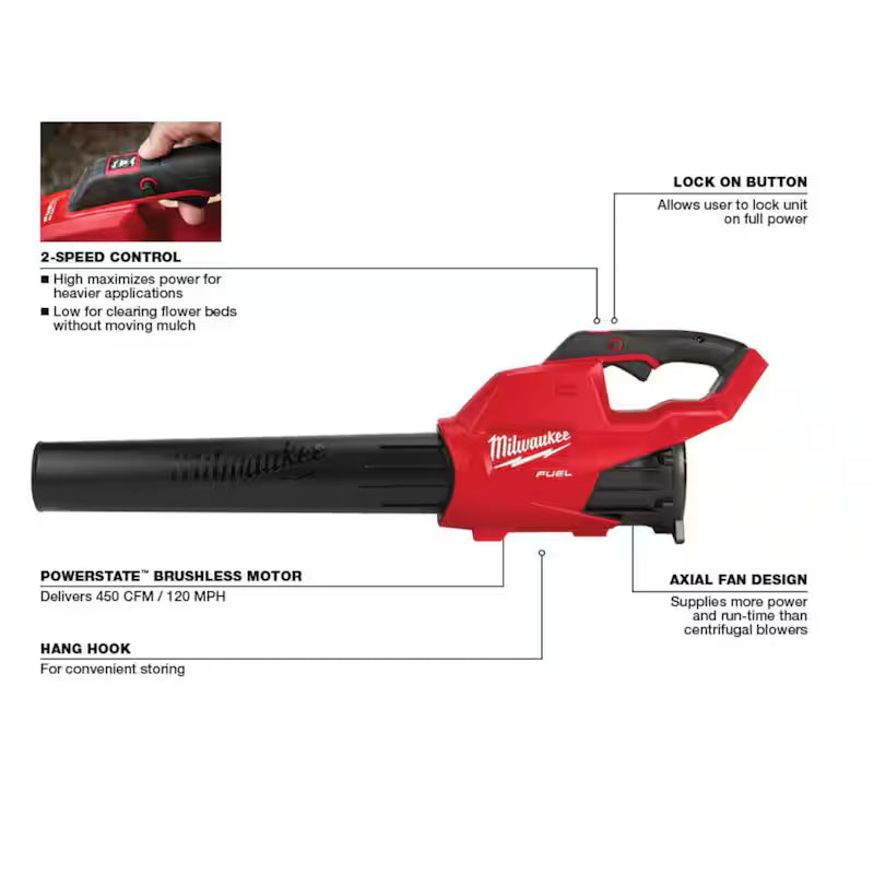 120 MPH 450 CFM 18V Cordless Handheld Blower G776