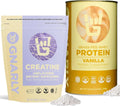 Unflavored Creatine Powder and Vanilla Grass-Fed Whey Protein I501600