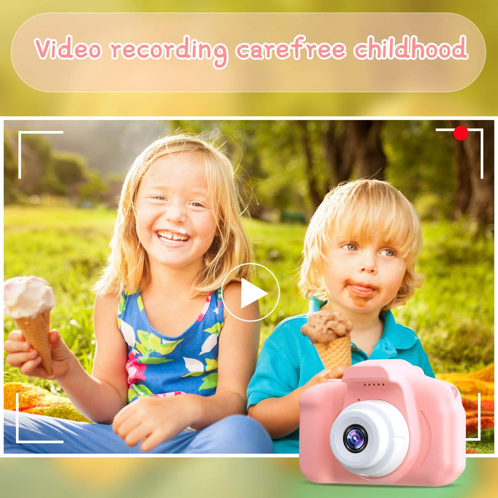 Kids Selfie Camera 1080HD 20MP Digital Camera with 32GB SD Card, Pink G9491